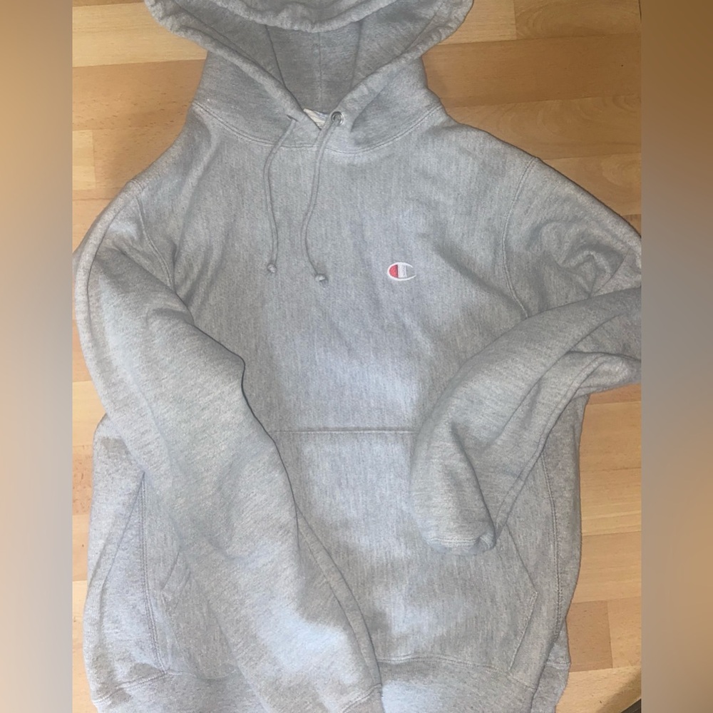 Grey champion hoodie